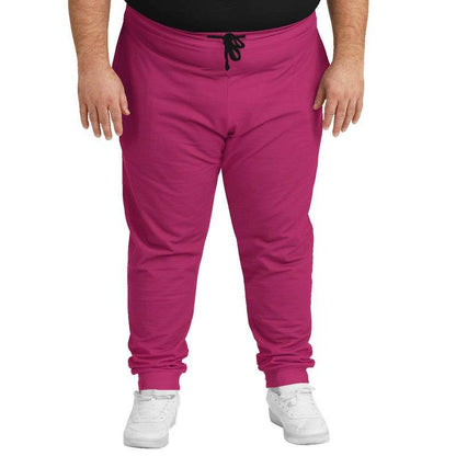 Medium-Dark Medium Pink Joggers PLUS (PI-ME-MD) - Man Front PLUS