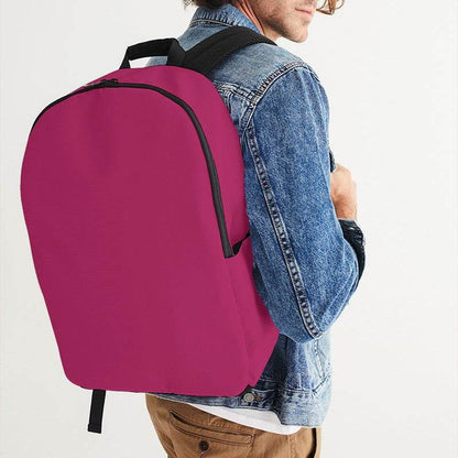 Medium-Dark Medium Pink Waterproof Backpack (PI-ME-MD) - Man CloseUp