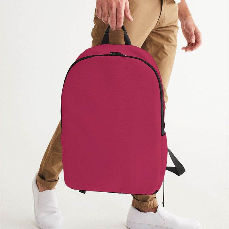 Medium-Dark Medium Pink Waterproof Backpack (RPI3-ME-MD) - Man Holding CloseUp