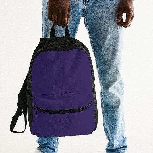 Medium-Dark Medium Purple Canvas Backpack (PUI1-ME-MD) - Man Holding