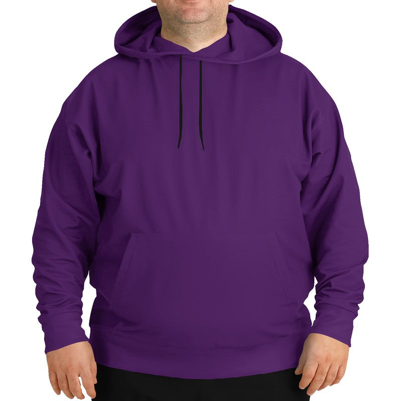 Medium-Dark Medium Purple Hoodie PLUS (MPU2-ME-MD) - Man Front PLUS
