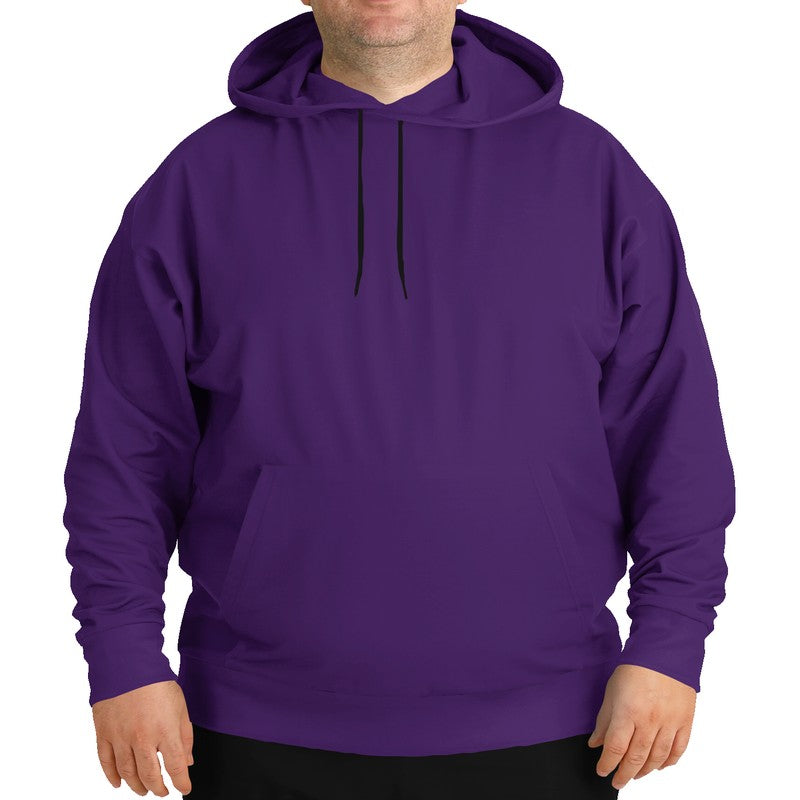 Medium-Dark Medium Purple Hoodie PLUS (MPU3-ME-MD) - Man Front PLUS