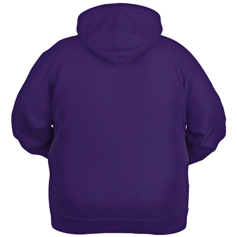 Medium-Dark Medium Purple Hoodie PLUS (PU-ME-MD) - Ghost Back PLUS