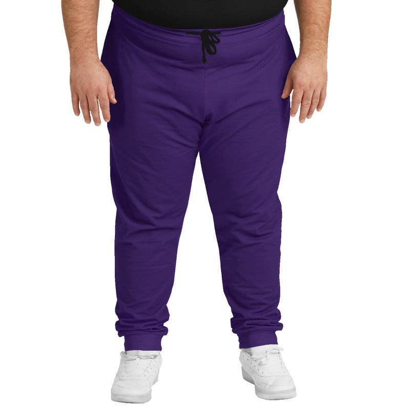 Medium-Dark Medium Purple Joggers PLUS (PU-ME-MD) - Man Front PLUS