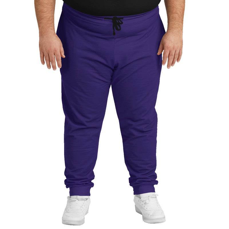 Medium-Dark Medium Purple Joggers PLUS (PUI1-ME-MD) - Man Front PLUS