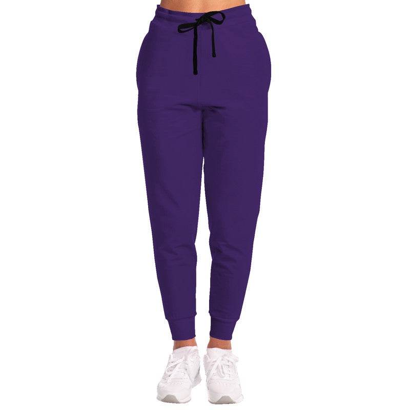 Medium-Dark Medium Purple Joggers (PU-ME-MD) - Woman Front