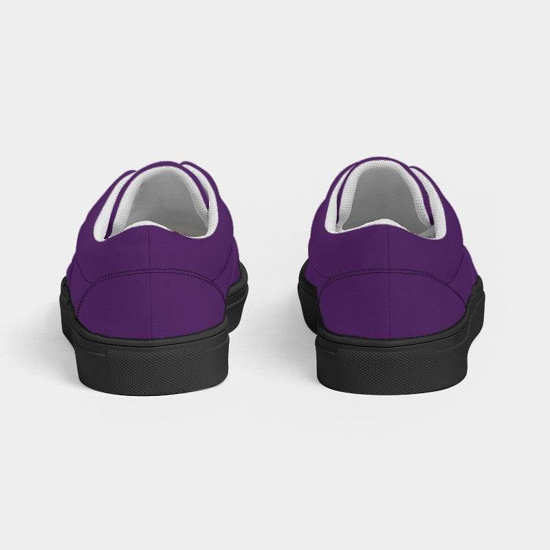 Medium-Dark Medium Purple Men's Canvas Sneakers (MPU2-ME-MD) - Back