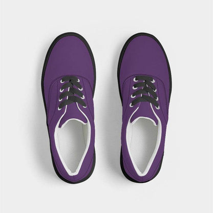 Medium-Dark Medium Purple Men's Canvas Sneakers (MPU2-ME-MD) - Top