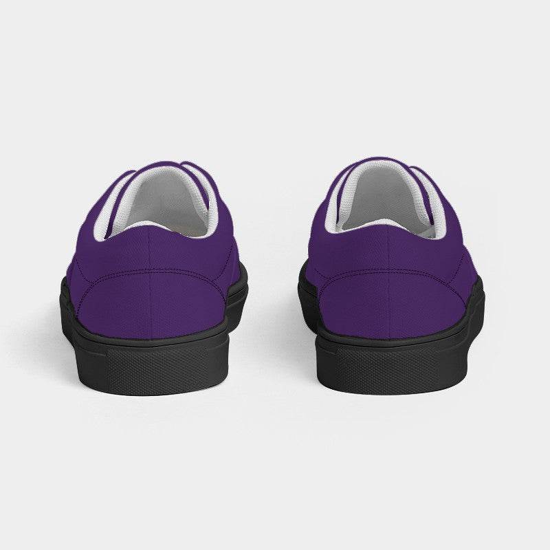 Medium-Dark Medium Purple Men's Canvas Sneakers (MPU3-ME-MD) - Back