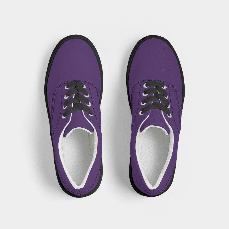 Medium-Dark Medium Purple Men's Canvas Sneakers (MPU3-ME-MD) - Top