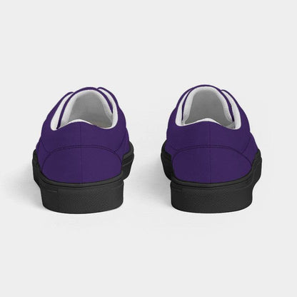 Medium-Dark Medium Purple Men's Canvas Sneakers (PU-ME-MD) - Back