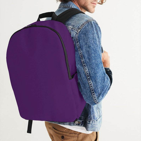 Medium-Dark Medium Purple Waterproof Backpack (MPU2-ME-MD) - Man CloseUp