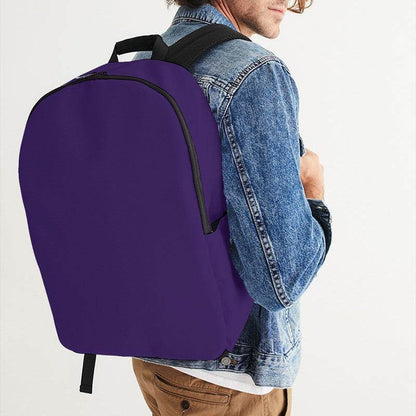 Medium-Dark Medium Purple Waterproof Backpack (PU-ME-MD) - Man CloseUp