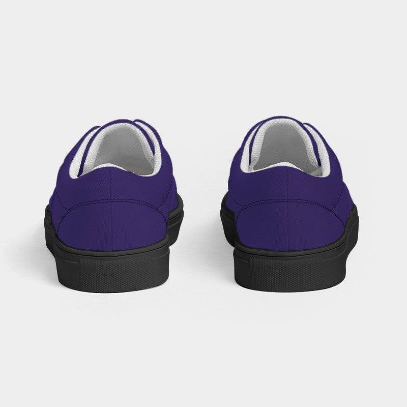 Medium-Dark Medium Purple Women's Canvas Sneakers (PUI1-ME-MD) - Back