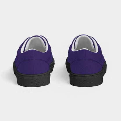 Medium-Dark Medium Purple Women's Canvas Sneakers (PUI1-ME-MD) - Back