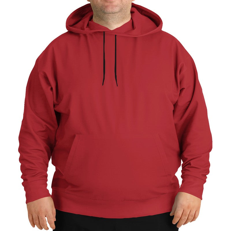 Medium-Dark Medium Red Hoodie PLUS (RPI1-ME-MD) - Man Front PLUS