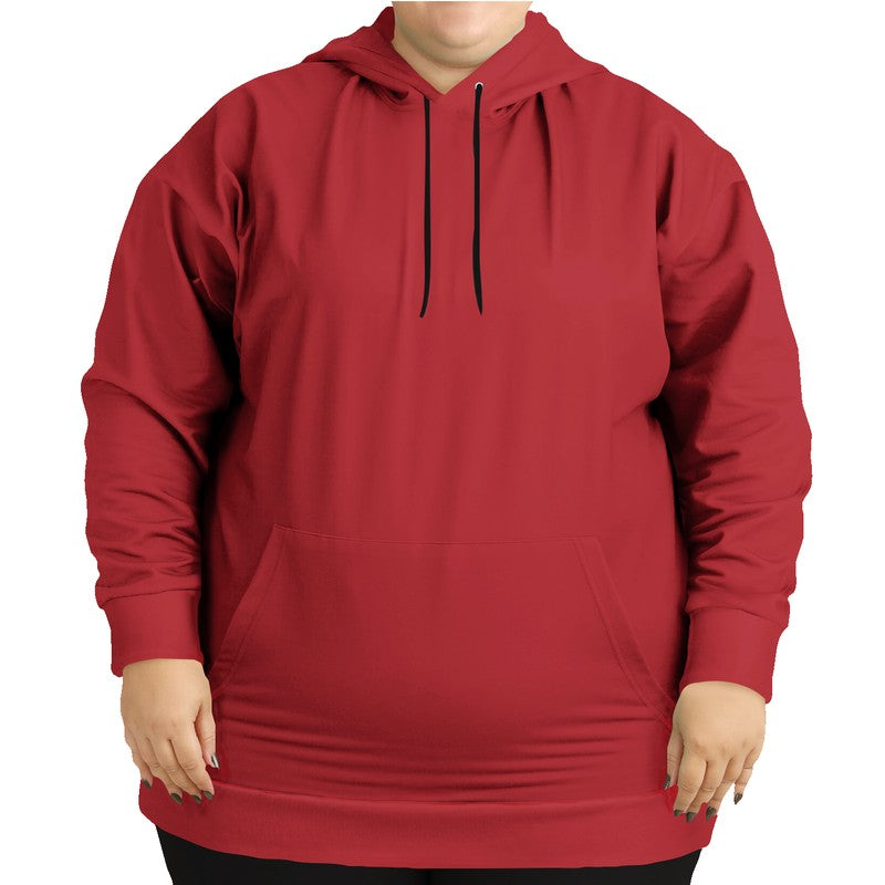Medium-Dark Medium Red Hoodie PLUS (RPI1-ME-MD) - Woman Front PLUS