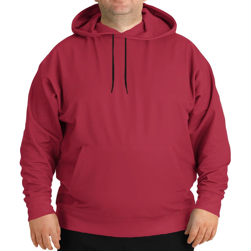 Medium-Dark Medium Red Hoodie PLUS (RPI2-ME-MD) - Man Front PLUS