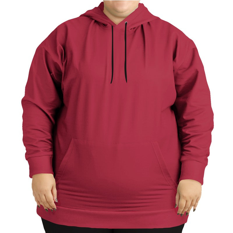 Medium-Dark Medium Red Hoodie PLUS (RPI2-ME-MD) - Woman Front PLUS