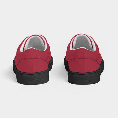 Medium-Dark Medium Red Men's Canvas Sneakers (RPI2-ME-MD) - Back