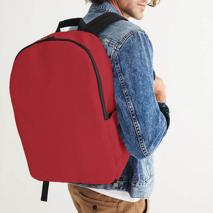 Medium-Dark Medium Red Waterproof Backpack (RPI1-ME-MD) - Man CloseUp