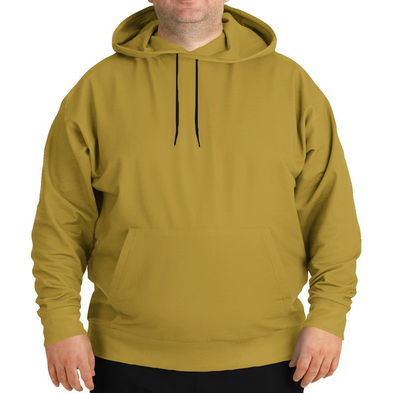 Medium-Dark Medium Yellow Hoodie PLUS (Y-ME-MD) - Man Front PLUS