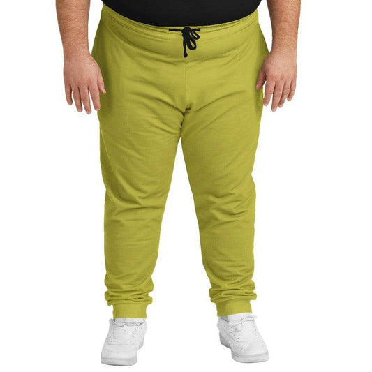 Medium-Dark Medium Yellow Joggers PLUS (LY2-ME-MD) - Man Front PLUS