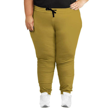 Medium-Dark Medium Yellow Joggers PLUS (Y-ME-MD) - Woman Front PLUS