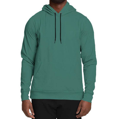 Medium-Dark Muted Blue-Green Hoodie (BG-MU-MD) - Man Front
