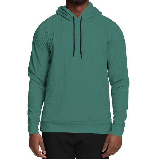 Medium-Dark Muted Blue-Green Hoodie (BG-MU-MD) - Man Front