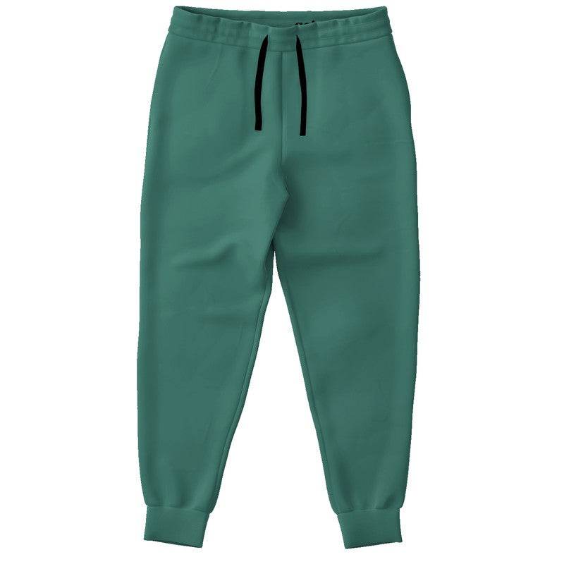 Medium-Dark Muted Blue-Green Joggers (BG-MU-MD) - Front