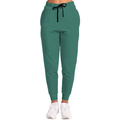 Medium-Dark Muted Blue-Green Joggers (BG-MU-MD) - Woman Front