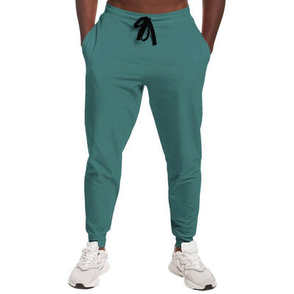 Medium-Dark Muted Blue-Green Joggers (CBG2-MU-MD) - Man Front