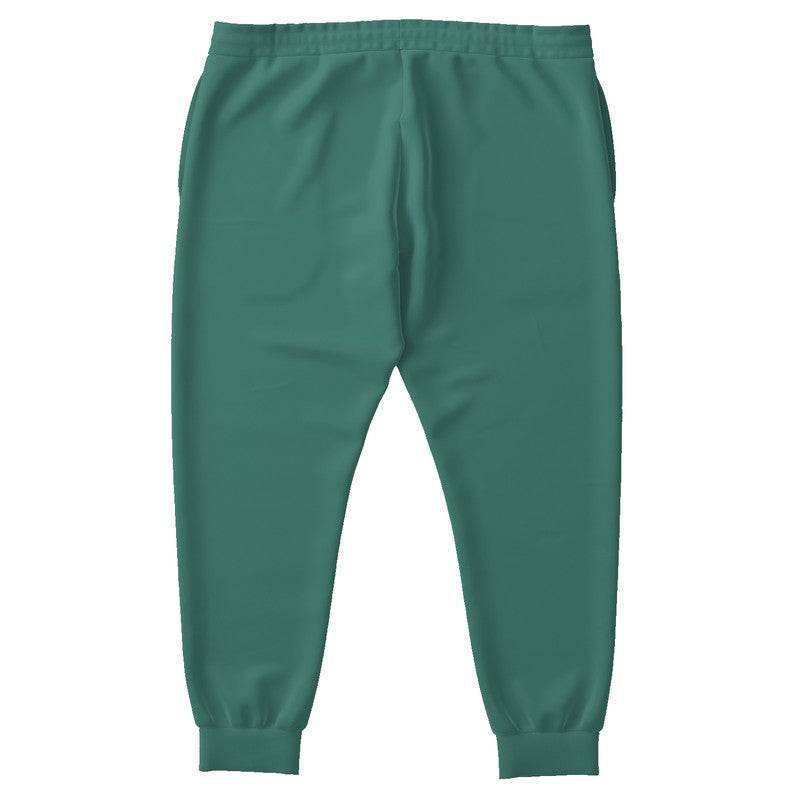 Medium-Dark Muted Blue-Green Joggers PLUS (BG-MU-MD) - Back PLUS