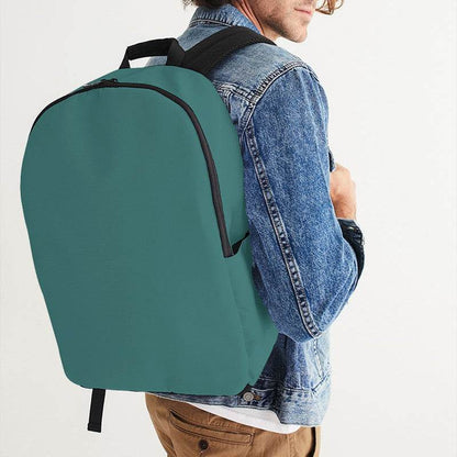 Medium-Dark Muted Blue-Green Waterproof Backpack (CBG2-MU-MD) - Man CloseUp
