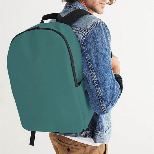 Medium-Dark Muted Blue-Green Waterproof Backpack (CBG2-MU-MD) - Man CloseUp