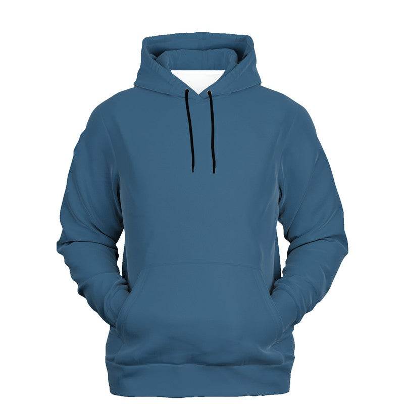 Medium-Dark Muted Blue Hoodie (B-MU-MD) - Ghost Front