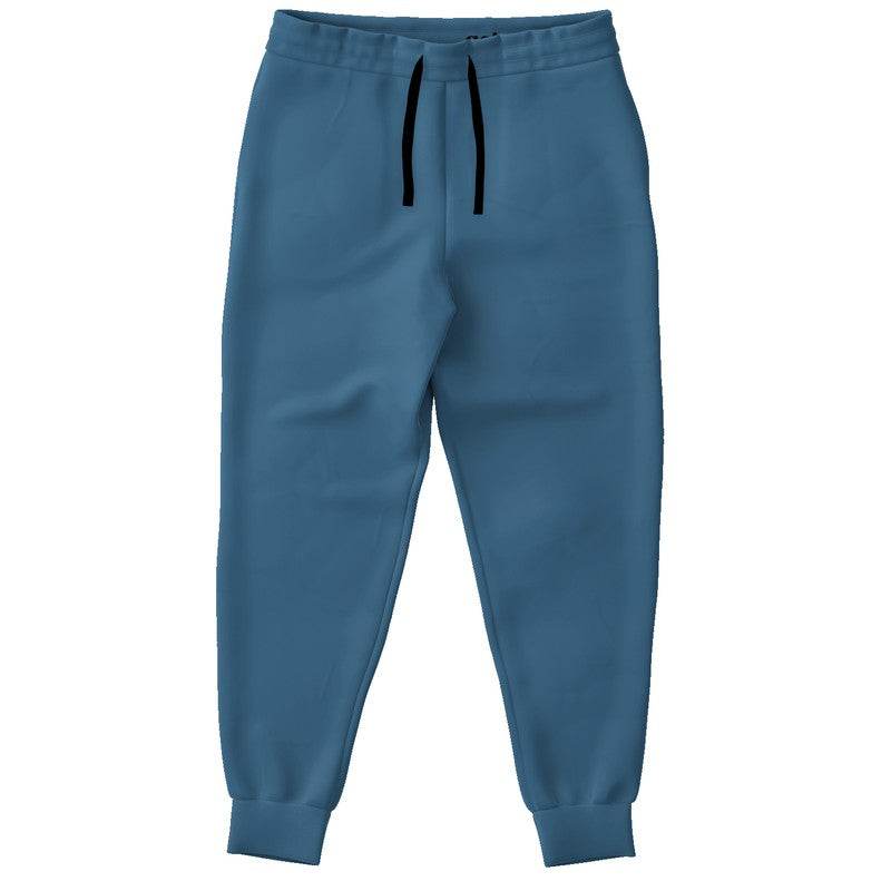 Medium-Dark Muted Blue Joggers (B-MU-MD) - Front