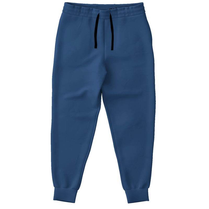 Medium-Dark Muted Blue Joggers (IB2-MU-MD) - Front