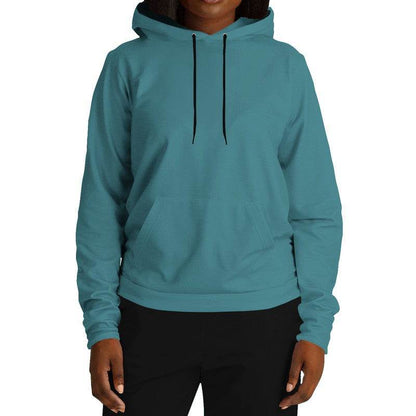 Medium-Dark Muted Cyan Hoodie (C-MU-MD) - Woman Front