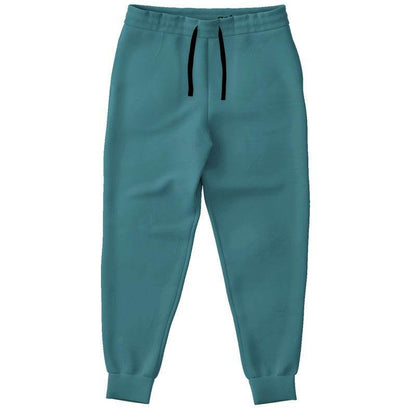 Medium-Dark Muted Cyan Joggers (C-MU-MD) - Front