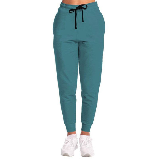 Medium-Dark Muted Cyan Joggers (C-MU-MD) - Woman Front