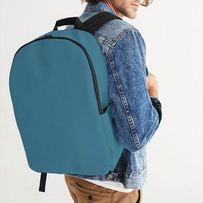 Medium-Dark Muted Cyan Waterproof Backpack (BC2-MU-MD) - Man CloseUp