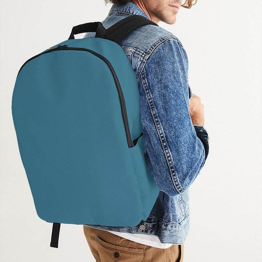 Medium-Dark Muted Cyan Waterproof Backpack (BC2-MU-MD) - Man CloseUp