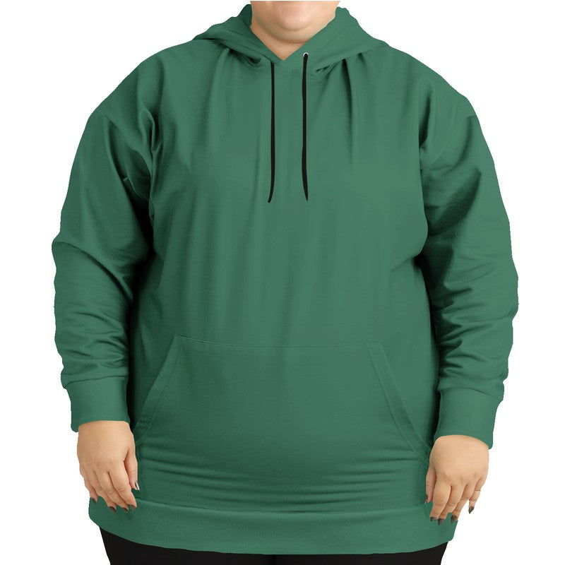 Medium-Dark Muted Green Hoodie PLUS (BGG2-MU-MD) - Woman Front PLUS