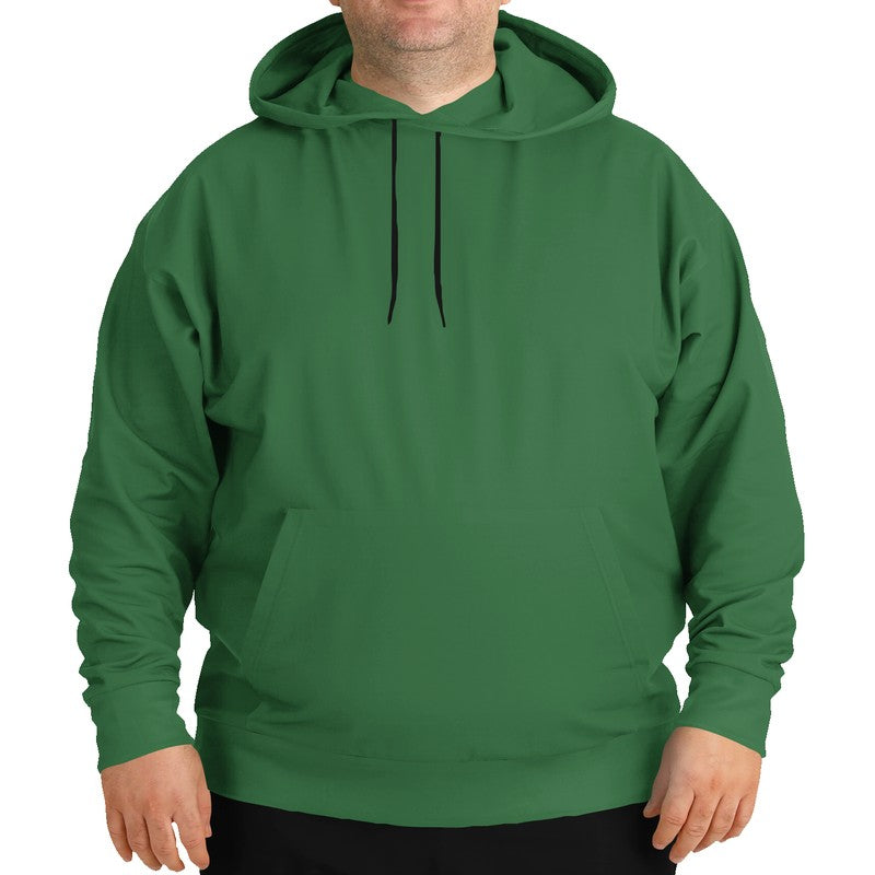 Medium-Dark Muted Green Hoodie PLUS (G-MU-MD) - Man Front PLUS