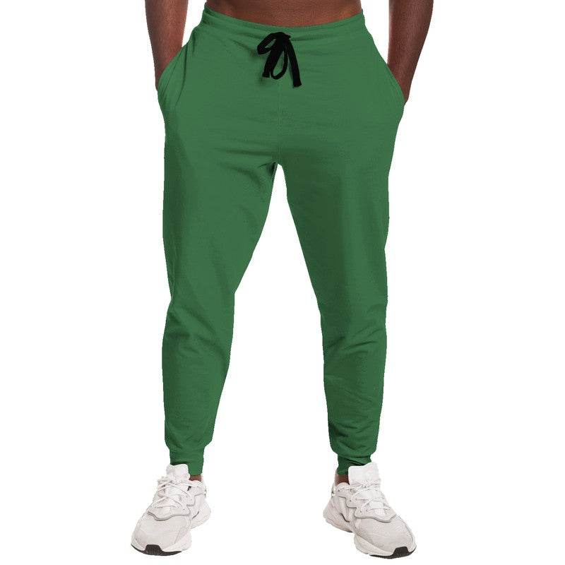 Medium-Dark Muted Green Joggers (G-MU-MD) - Man Front