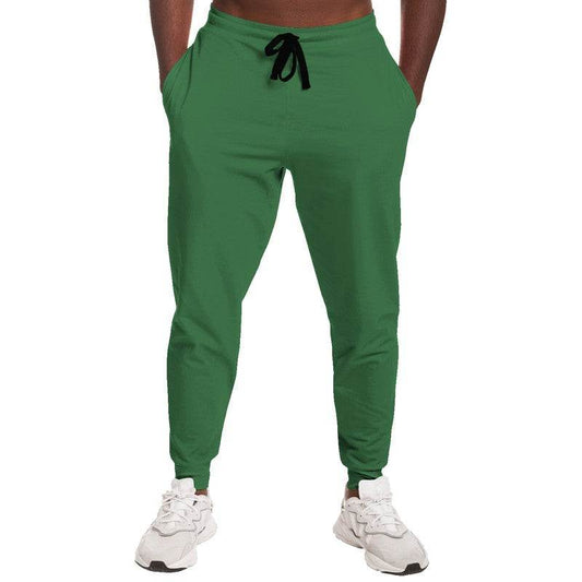 Medium-Dark Muted Green Joggers (G-MU-MD) - Man Front