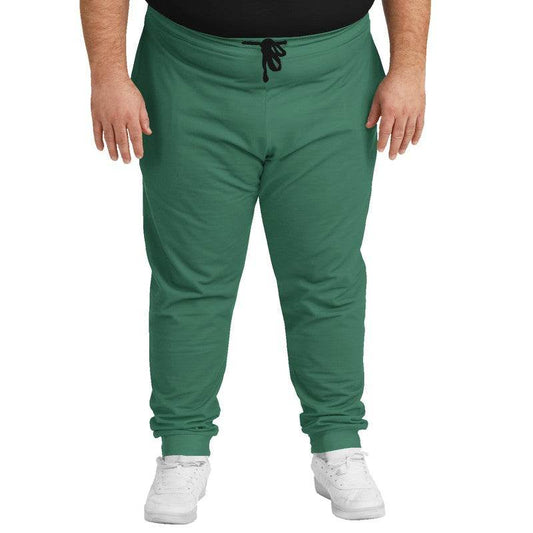 Medium-Dark Muted Green Joggers PLUS (BGG2-MU-MD) - Man Front PLUS