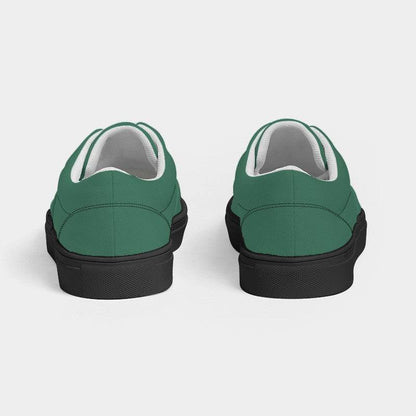 Medium-Dark Muted Green Men's Canvas Sneakers (BGG2-MU-MD) - Back